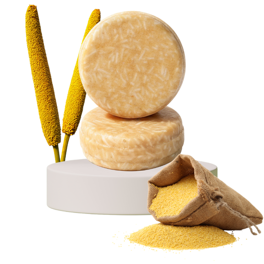 Yellow Millet Solid Shampoo Bar