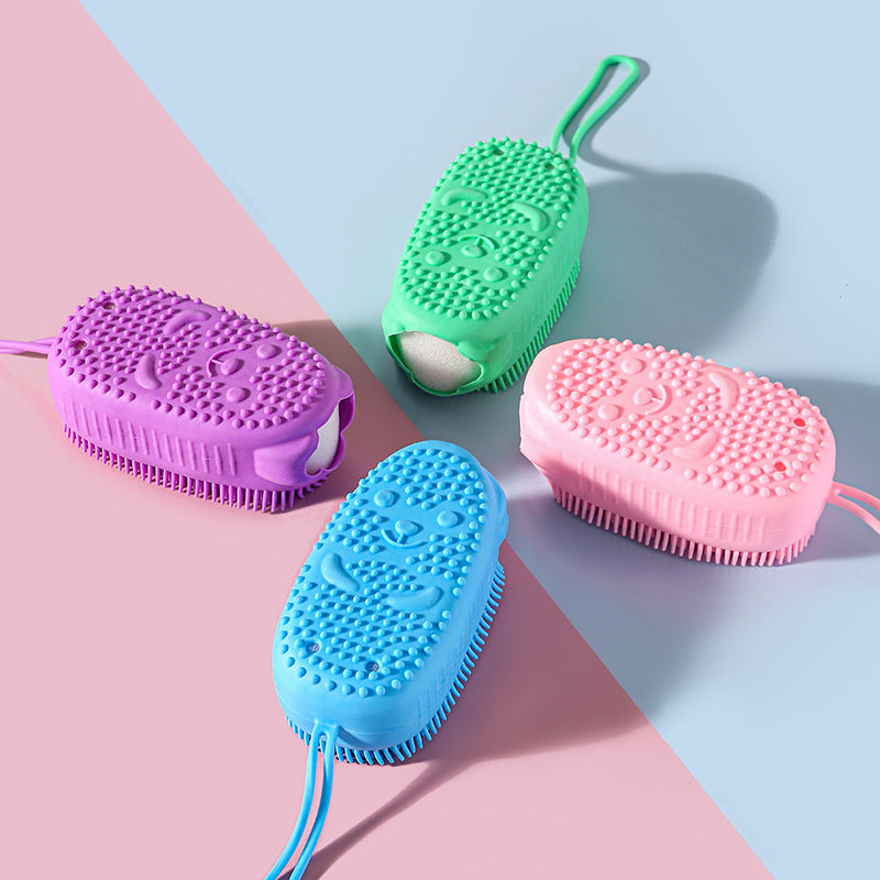 Silicone Body Scrubber with Soap Dispenser