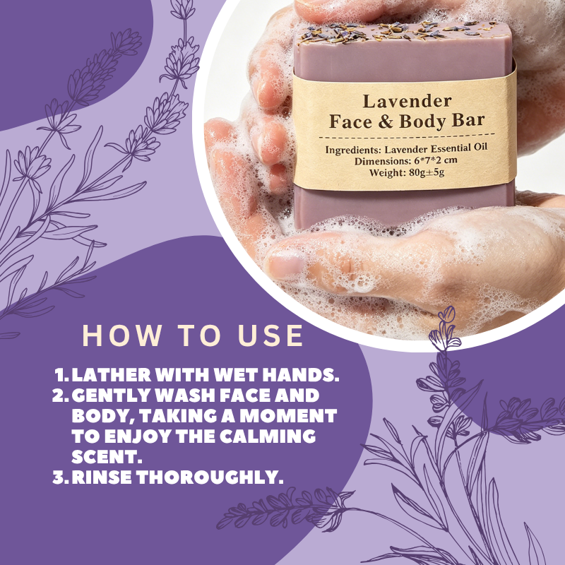 Lavender Face & Body Bar