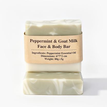 Peppermint & Goat Milk Face & Body Bar