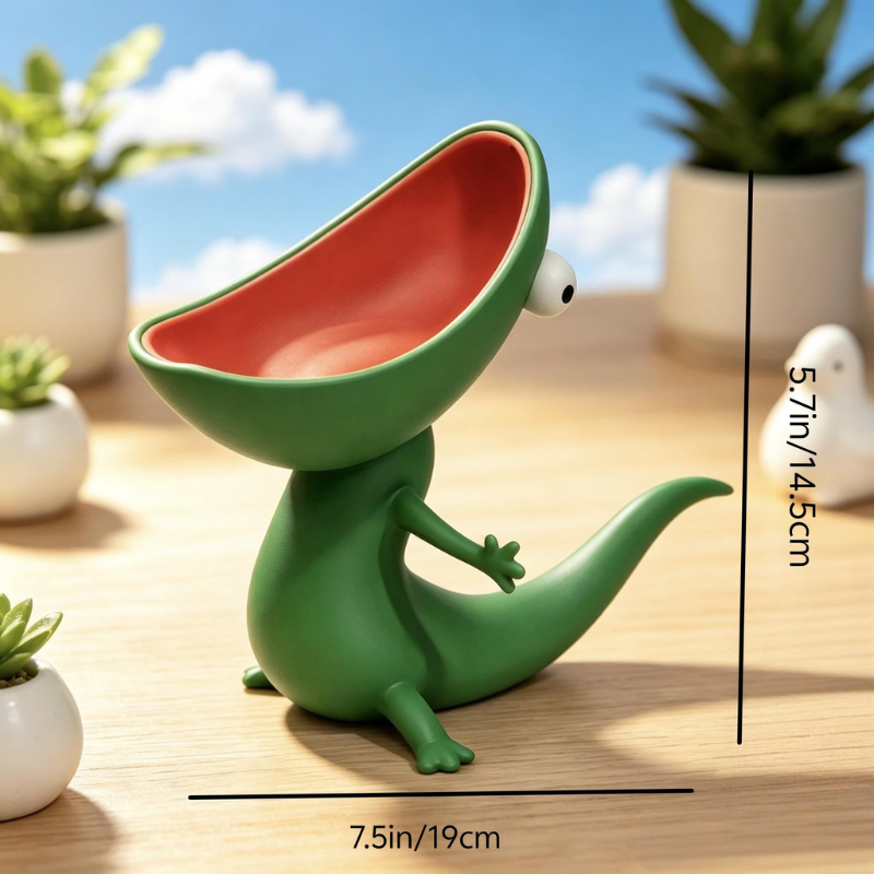 Cute Lizard Soap Holder Storage Shelf