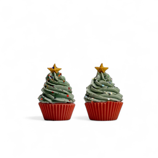 Christmas Tree Cupcake Soap