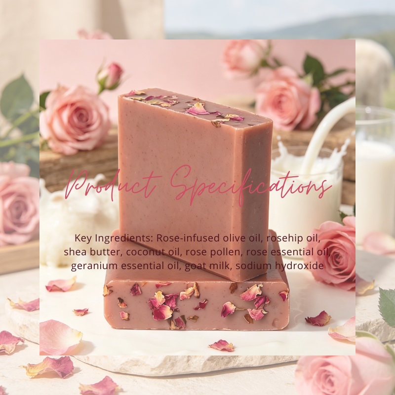 Rose & Goat Milk Face & Body Bar