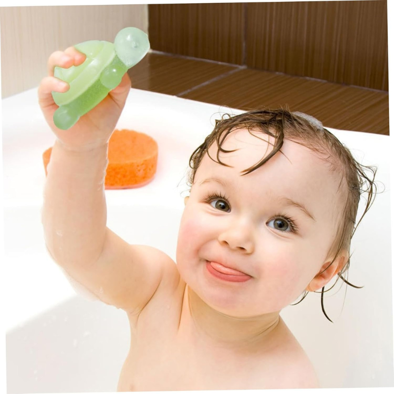 4Pcs Kids Soap, Little Turtle Shape Essential Oil Soap, Natural Ingredients Fragrance Cleansing Bath Cute Little Turtle Soaps for Washing Hands, Face ..