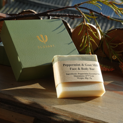 Peppermint & Goat Milk Face & Body Bar