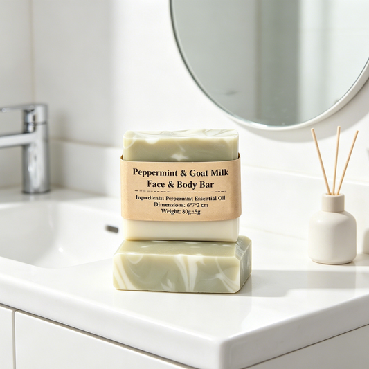 Peppermint & Goat Milk Face & Body Bar