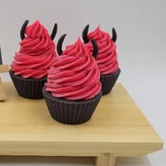 Devil Cupcake Halloween Soap Bar