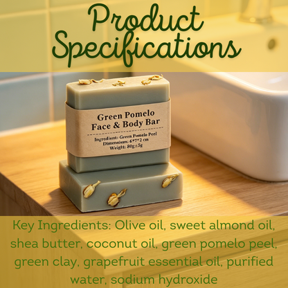 Green Pomelo Face & Body Bar
