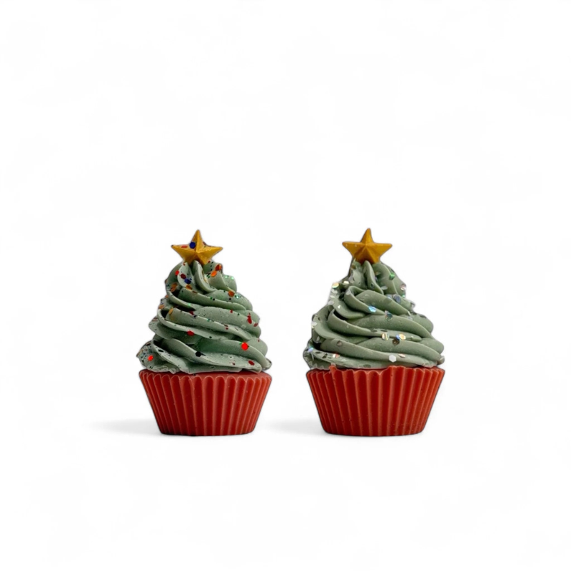 Christmas Tree Cupcake Soap