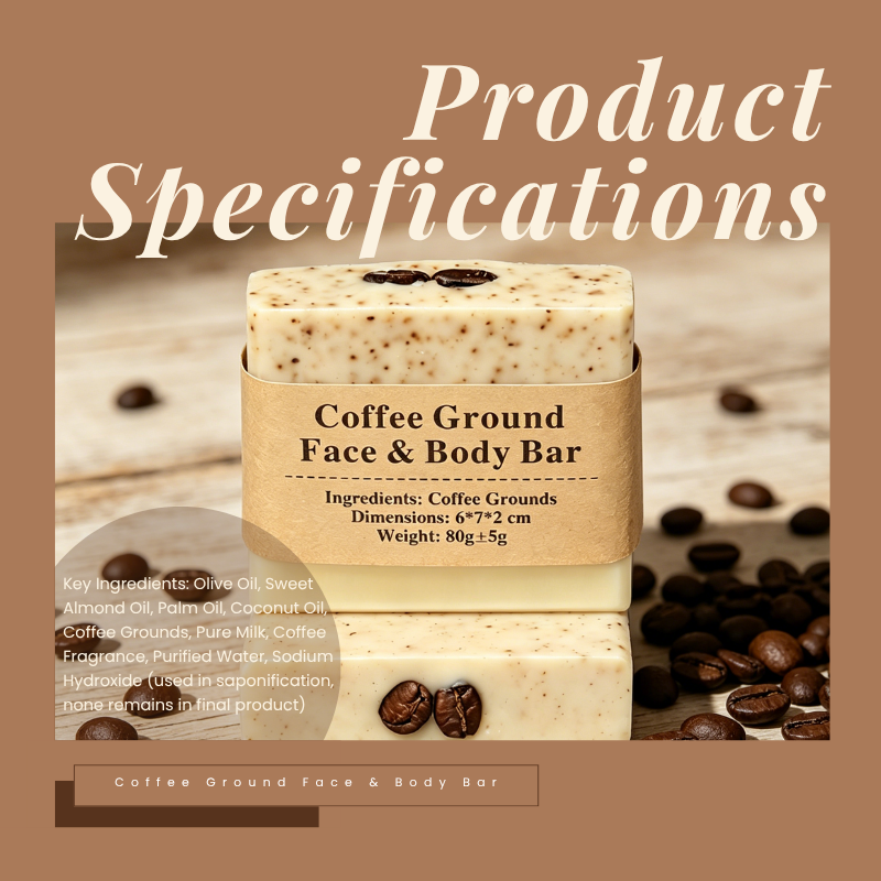 Coffee Ground Face & Body Bar
