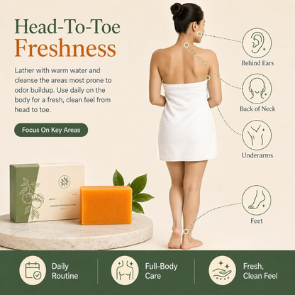 Persimmon Soap, Persimmon Soap, Natural Deodorizing Body Bar, Purifying Body Wash with Natural Persimmon(1PC, 3.53 Ounce)