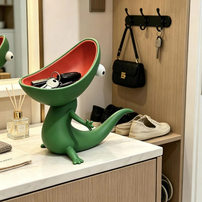 Cute Lizard Soap Holder Storage Shelf
