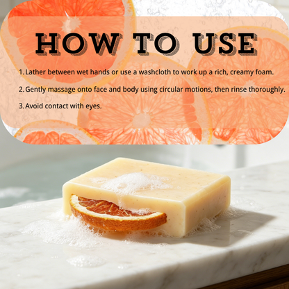 Cili Pear & Grapefruit Face & Body Bar