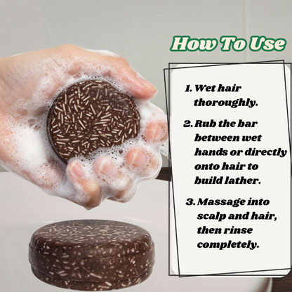 Black Glutinous Rice Shampoo Bar