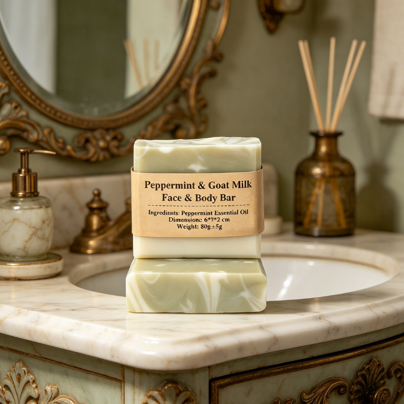 Peppermint & Goat Milk Face & Body Bar