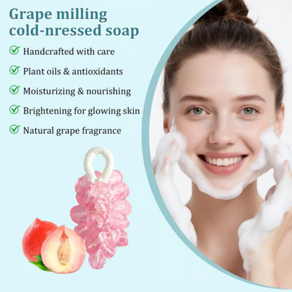 Personalized Original Handmade Crystal Grape Soap Gentle Cleansing Soap