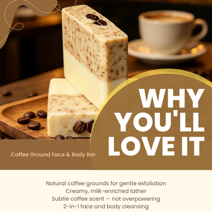 Coffee Ground Face & Body Bar