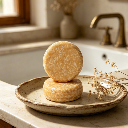 Yellow Millet Solid Shampoo Bar