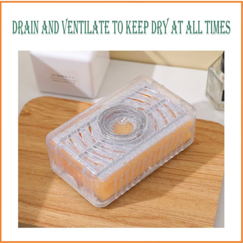 Multifunctional Soap Saver Box with Built-in Foamer & Drainage