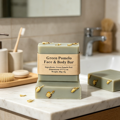 Green Pomelo Face & Body Bar