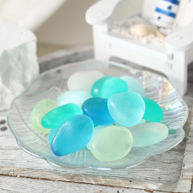 Sea Glass Decorative Beachy Decorative Little Soap