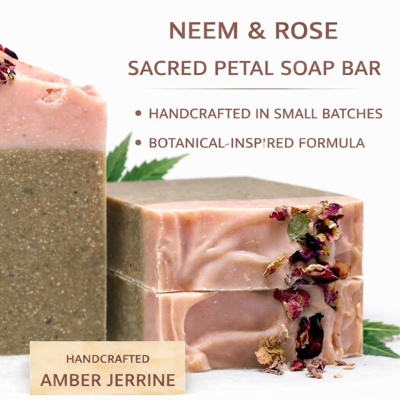 Neem & Rose Sacred Petal Soap Bar