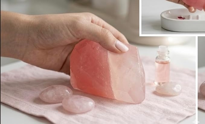 Artisan Rose Quartz Gemstone Soap
