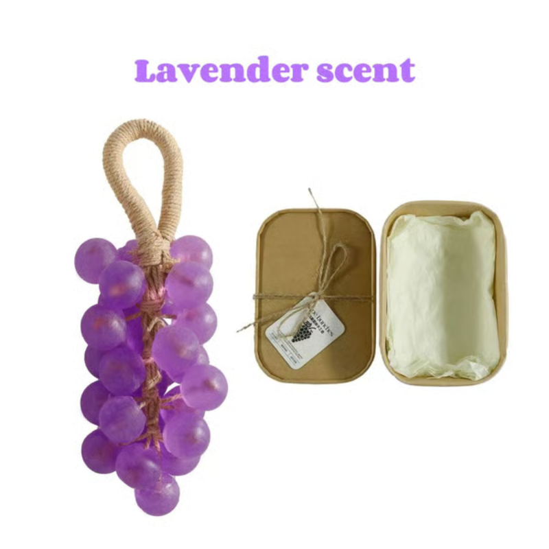 Personalized Original Handmade Crystal Grape Soap Gentle Cleansing Soap