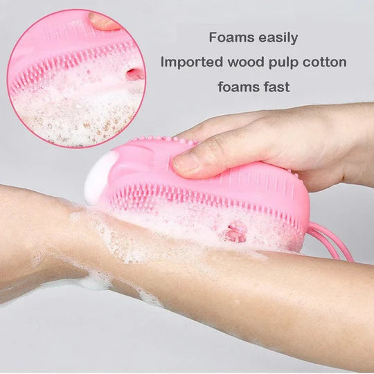 Silicone Body Scrubber with Soap Dispenser