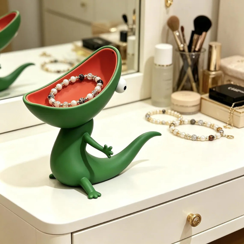 Cute Lizard Soap Holder Storage Shelf
