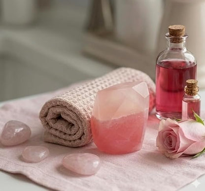 Artisan Rose Quartz Gemstone Soap