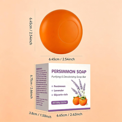 Persimmon Soap Bar, Lavender Scented Antioxidant Soap