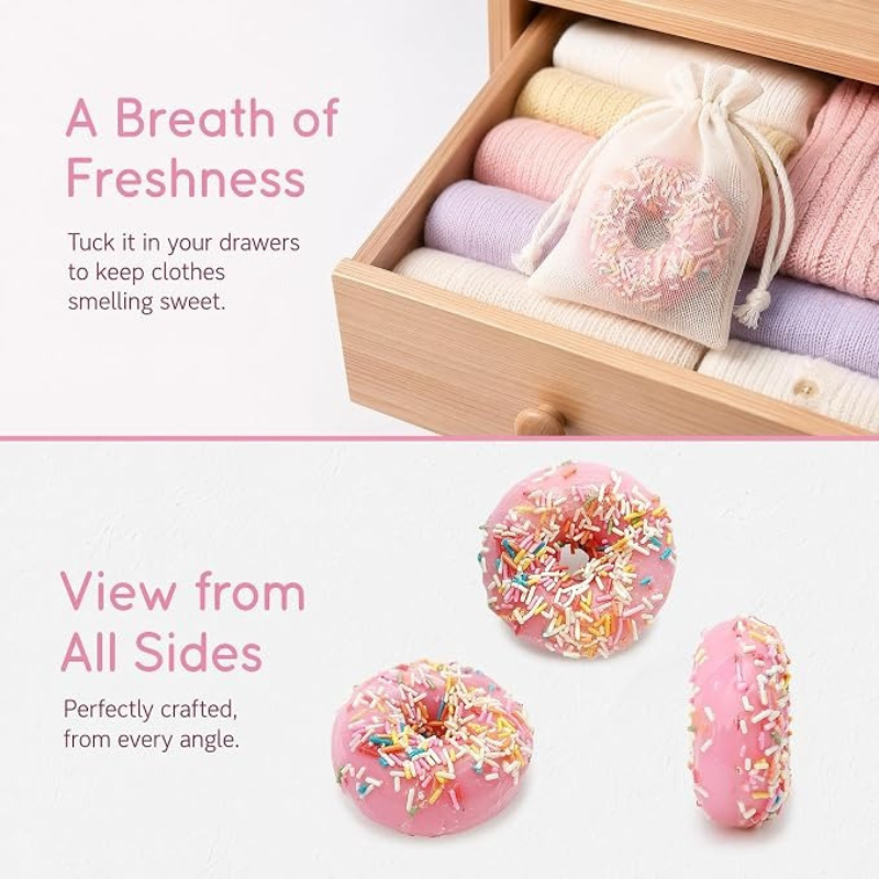 Donut Shape Scented Botanical Bath Soap Bar