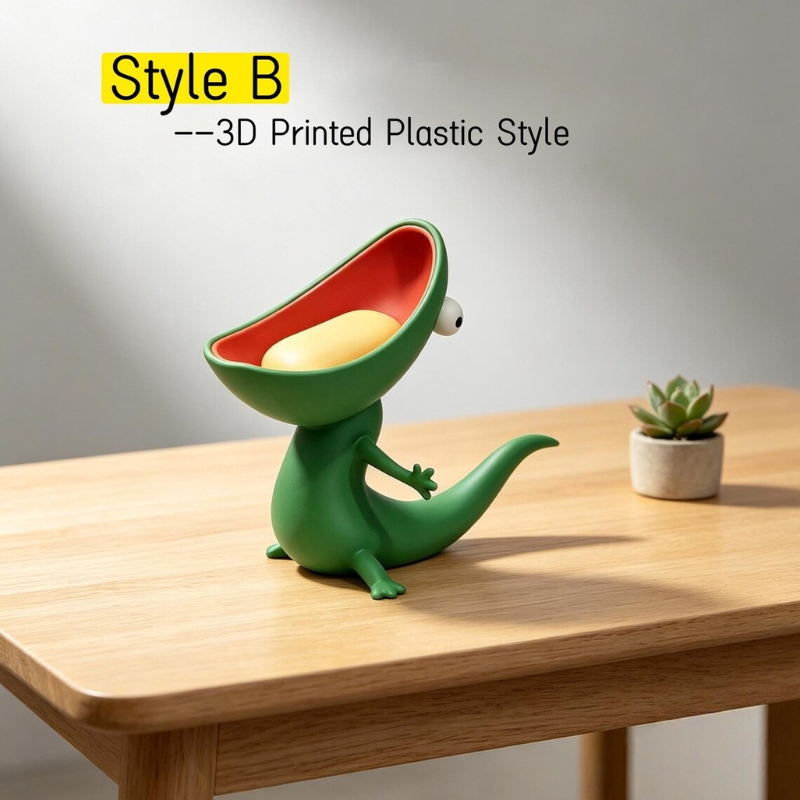 Cute Lizard Soap Holder Storage Shelf