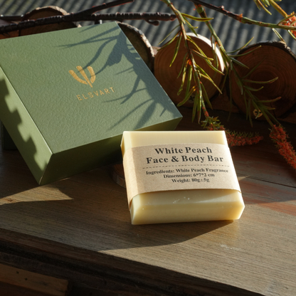 White Peach Face & Body Bar