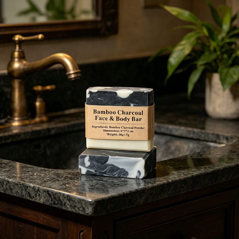 Bamboo Charcoal Face & Body Bar