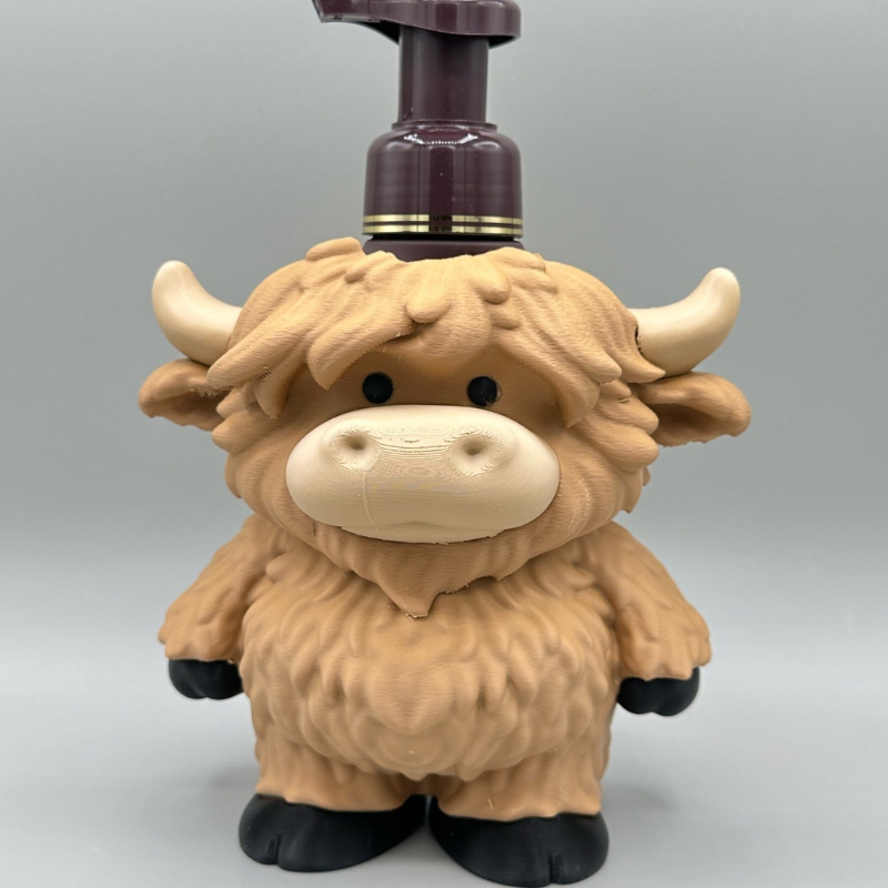 Highland cow 3-D printed Bath & body Works soap holder
