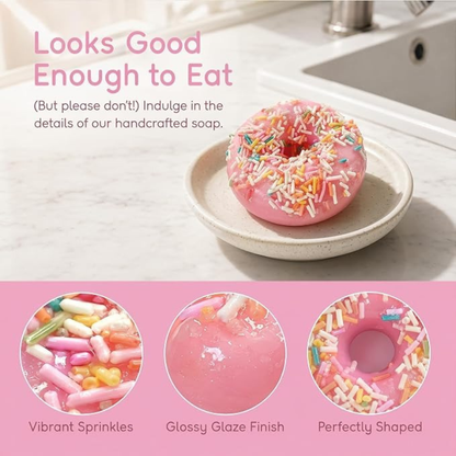 Donut Shape Scented Botanical Bath Soap Bar