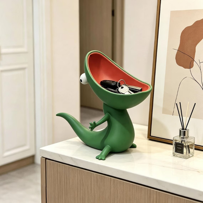 Cute Lizard Soap Holder Storage Shelf