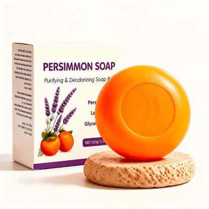 Persimmon Soap Bar, Lavender Scented Antioxidant Soap
