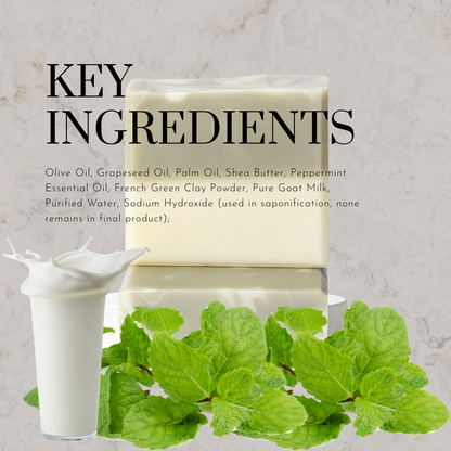 Peppermint & Goat Milk Face & Body Bar
