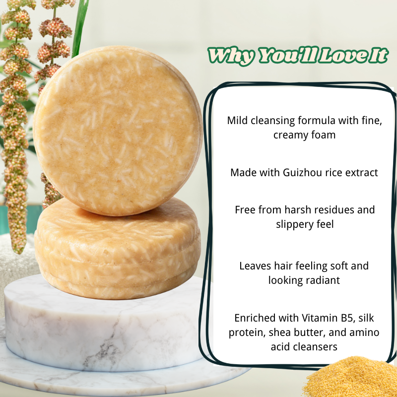 Yellow Millet Solid Shampoo Bar