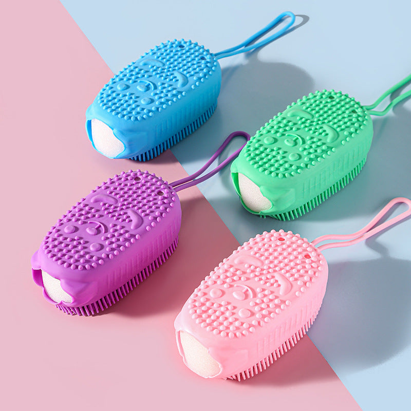 Silicone Body Scrubber with Soap Dispenser