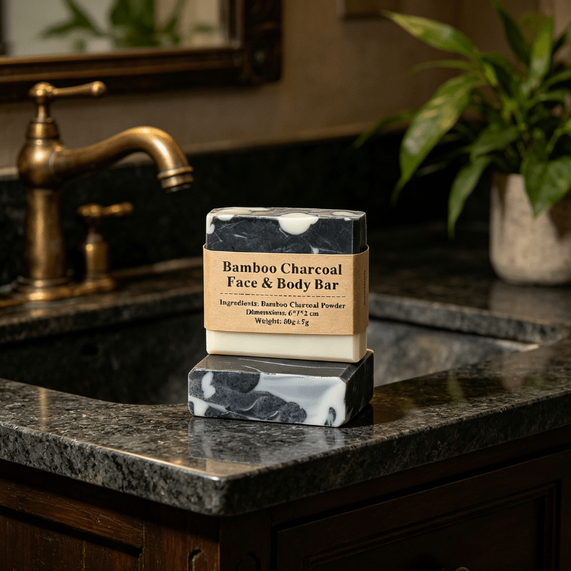 Bamboo Charcoal Face & Body Bar - Elsvart