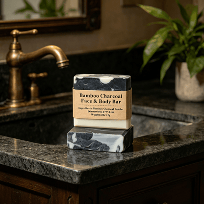 Bamboo Charcoal Face & Body Bar - Elsvart