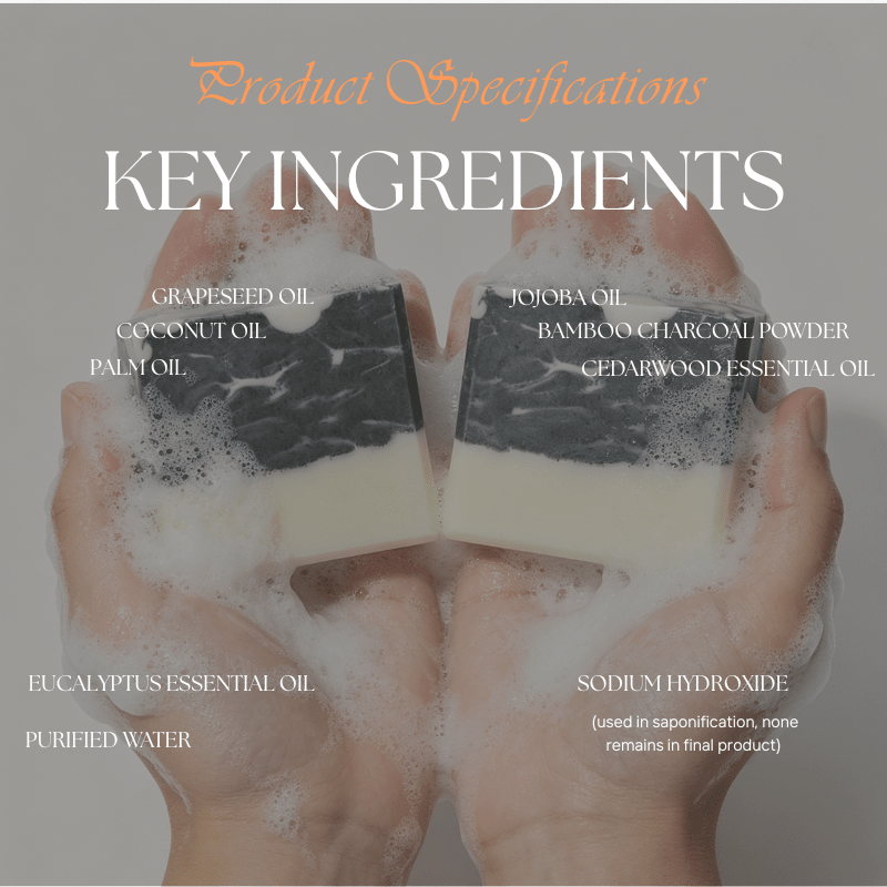 Bamboo Charcoal Face & Body Bar - Elsvart