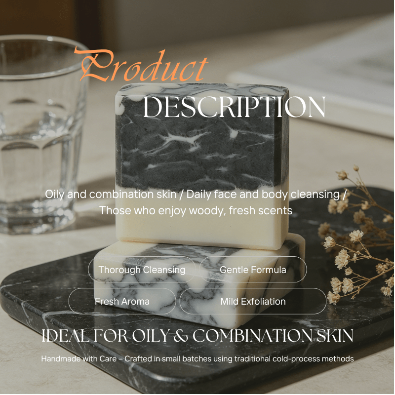 Bamboo Charcoal Face & Body Bar - Elsvart