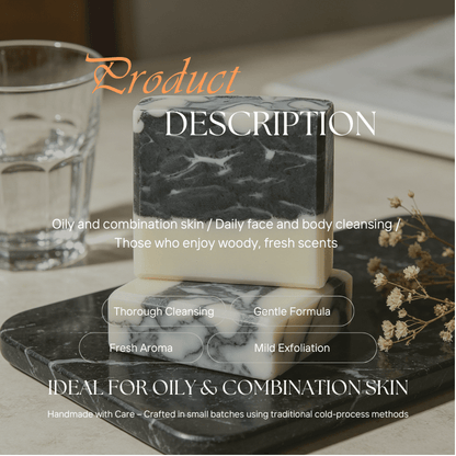 Bamboo Charcoal Face & Body Bar - Elsvart