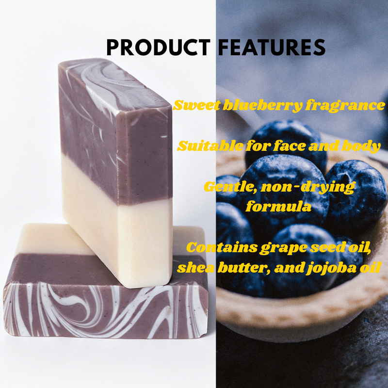 Blueberry Face & Body Bar - Elsvart