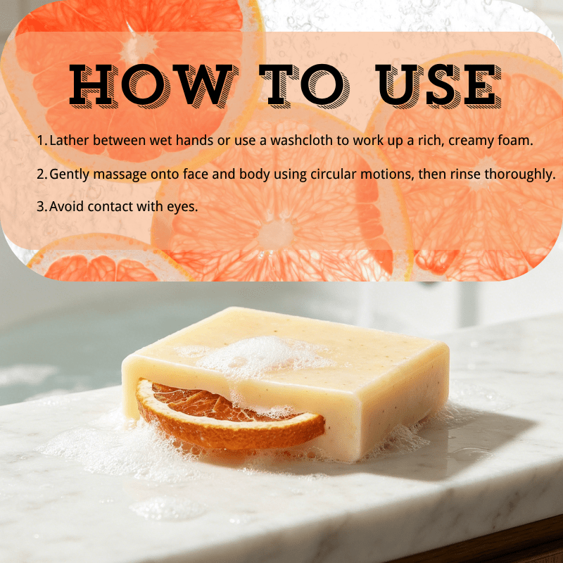 Cili Pear & Grapefruit Face & Body Bar - Elsvart